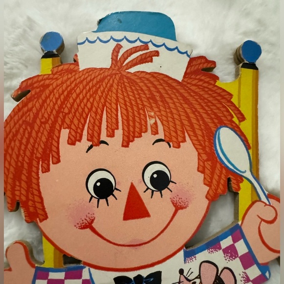 Raggedy Ann & Andy Vintage Nursery Kids Wall Plaque Decor Bobs-Merrill Cut Outs - Picture 15 of 15